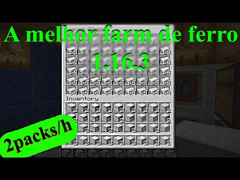 COMO FAZER A MELHOR FARM DE FERRO NA 1.16.3 (MINECRAFT SURVIVAL)