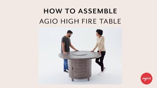 How to Assemble your Agio High Fire Table