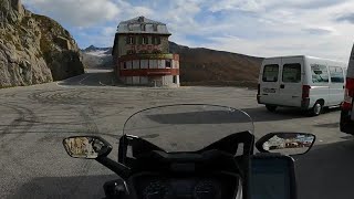 Furka Pass cordilheira das filmagens do James bond  007 / Honda Forza 125 Maxi Scooter