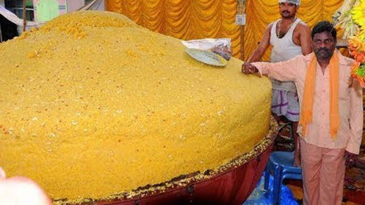 Unbelievable Food Making in the World #32000 kgs laddu making #Ganesh Chaturti