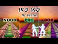 Justin Wellington - Iko Iko My Bestie (HEY NOW Emote) - Noob vs Pro vs God (Fortnite Music Blocks)