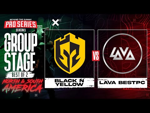 Black N Yellow vs Lava Game 1 - BTS Pro Series 9 AM: Group Stage w/ Kmart & ET