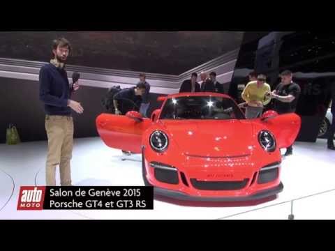 Porsche Cayman GT4 et GT3 RS - Salon de Genève 2015 : présentation vidéo live