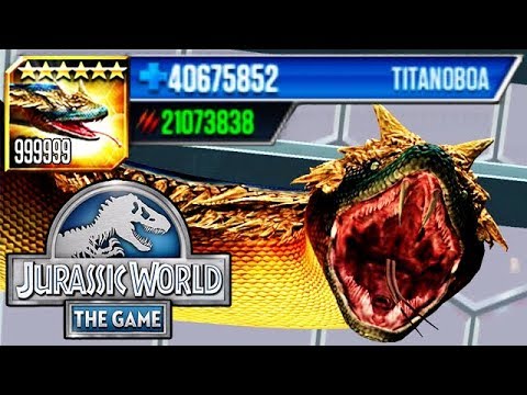 LEVEL 999,999 TITANOBOA HAS 21,000,000 ATTACK!!! (JURASSIC WORLD)