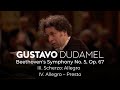 Gustavo Dudamel - Beethoven: Symphony No. 5 - Mvmt 3 & 4 (Orquesta Sinfónica Simón Bolívar)