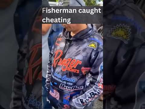Professional fisherman caught cheating | Video taken at the weigh-in of the winning catches.