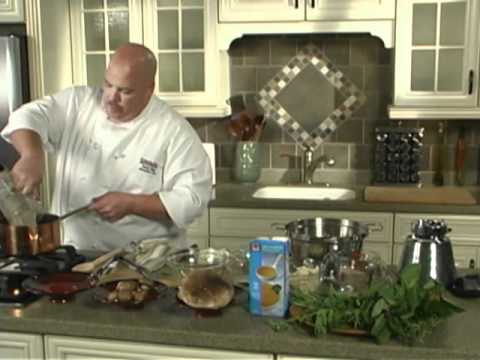 Cremini Mushroom and Roasted Garlic Rice Soup