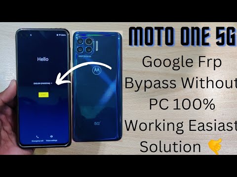 Moto One 5G Frp Bypass Latest Android Update No Need Pc Google Frp Bypass 2022