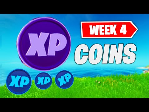 Fortnite Season 3 Week 4 XP COINS Locations - ALL XP Coins Green,Blue,Purple