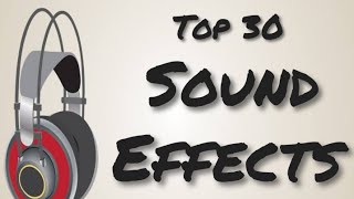 30 Sound Effects no copyright