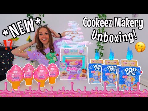UNBOXING THE *VIRAL* COOKEEZ MAKERY BIRTHDAY CAKE OVEN🫢🎂POPTARTS TREATZ😱🍞 & YUM YUMZ ICE CREAMS!!🍦⁉️