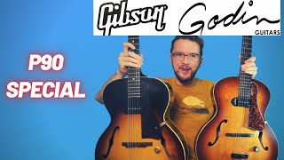 Video thumbnail for Godin 5th Avenue Kingpin vs Gibson ES 125 by Jamie Holroyd Guitar