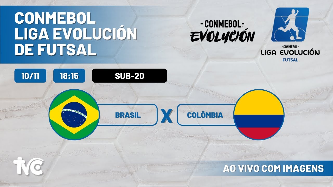 🔴 AO VIVO: Brasil x Colômbia (Sub-20) - Liga Evolução de Futsal Zona Norte 2024