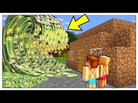 ONDA GIGANTE DI SOLDI CONTRO BASE POVERA! - Minecraft ITA