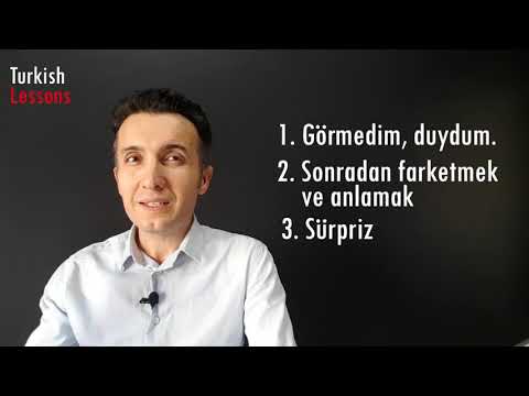 Turkish Suffix / -mIş  / Past Tense /  Geçmiş Zaman /الزمن الماضي