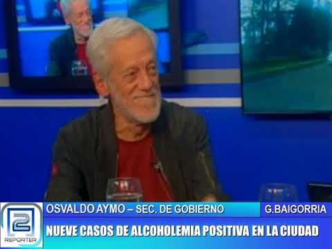 OSVALDO AYMO.  NUEVE CASOS DE ALCOHOLEMIA EN GRANADERO BAIGORRIA