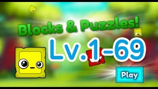 [Lv.1-69] Cube Games: Blocks & Puzzles (Remove Red Block Android Games)