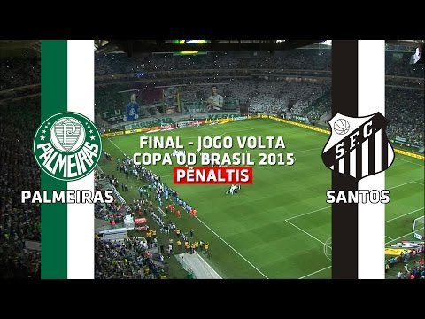 Pênaltis - Palmeiras 4 x 3 Santos - Copa do Brasil - 02/12/2015