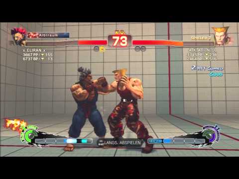 Ultra SF4 X_Eliran_X (Akuma) vs A_K_A_II_N_U_ (Guile)