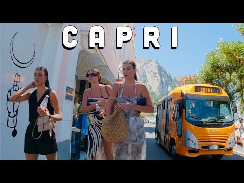 Capri, Italy Walking Tour 3: Beautiful Sunny Walk in Capri - 4K UHD