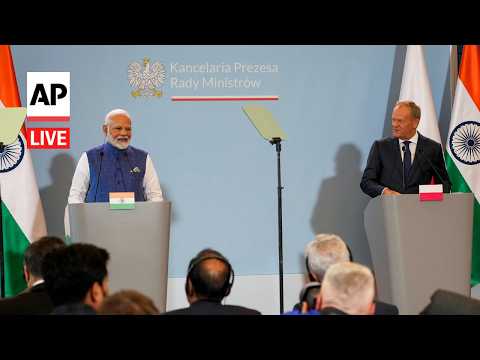 LIVE: India’s Modi and Poland’s Tusk speak after talks in New Delhi
