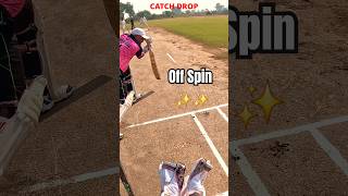 Perfect Off Spin Bowling? 🤔 || Spin Bowling takes Wicket || Batsman Chance #cricket #shots #shorts