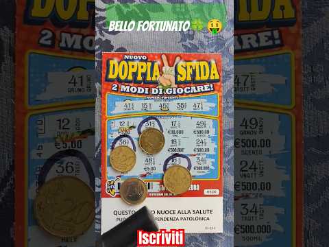 SUPER FORTUNA CON QUESTO DOPPIA✌️ SFIDA DA 5€ #grattaevinci #fortuna