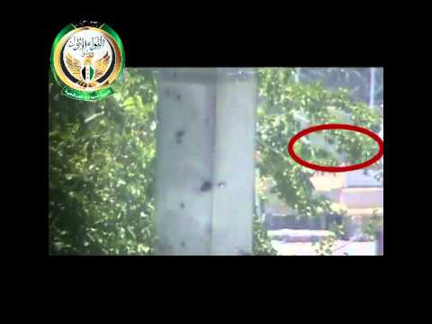 استهداف قناصي كتيبة شهداء الصالحية التابعة للواء الأول قوات النظام قرب الوحدات الخاصة في حي القابون في مدينة دمشق