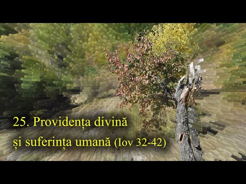 25. Providența lui Dumnezeu și suferința umană (Iov 32 - 42)