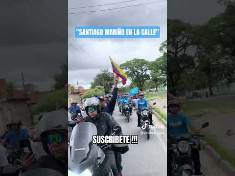🚨 ¡SANTIAGO MARIÑO SE DESBORDÓ! Así vibró la caravana de la libertad en Aragua 🇻🇪🏍️