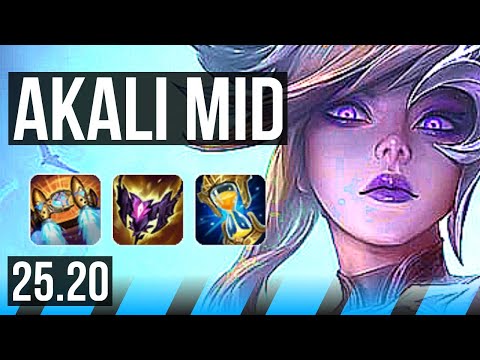 AKALI vs IRELIA (MID) | 8 solo kills, 53k DMG, 19/3/11, Legendary | EUW Master | 25.20