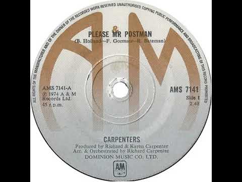 UK New Entry 1975 (5) Carpenters - Please Mr Postman