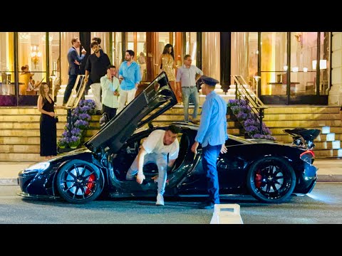 BILLIONAIRES DRIVE McLaren P1 NIGHTLIFE MONACO August25,2023#monaco #supercars #billionaires