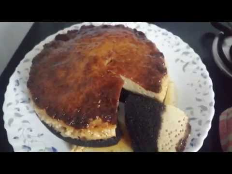 Chocolate and Caramel Pudding Layer Cake | Home cooking | Shamitha Naushad