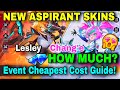 LESLEY & CHANG'E ASPIRANT SKINS CHEAPEST COST GUIDE!💎BEST & EASIEST EXPLANATION💯🔥