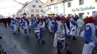 preview picture of video 'Impressionen Narrenumzug 2013 VS-Schwenningen, Blechtrommler Glonki-Gilde Villingen'