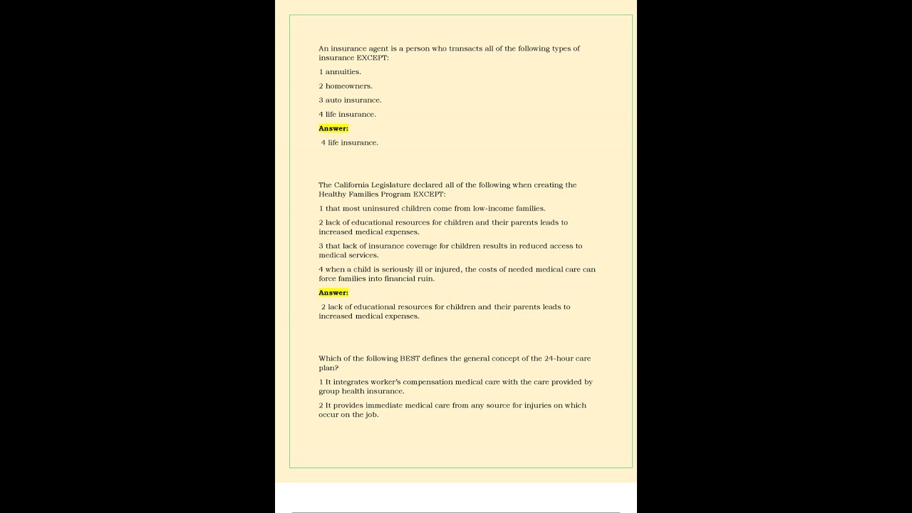 PSI Life, Accident, Health Practice Exam Questions & Answers Graded A