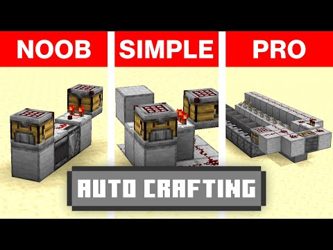 3 Minecraft Auto Crafter Builds From Basic to Pro in Minecraft 1.21