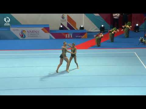 Lili David & Julie Philouze (FRA) - 2023 Acro European silver medallists, Junior Dynamic