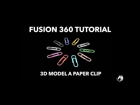 Fusion 360 Beginners Tutorial | 3D Model a Paper Clip in 2 Minutes !!
