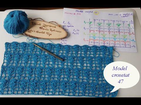 Modelul crosetat 47 - seria "100 de modele de crosetat"