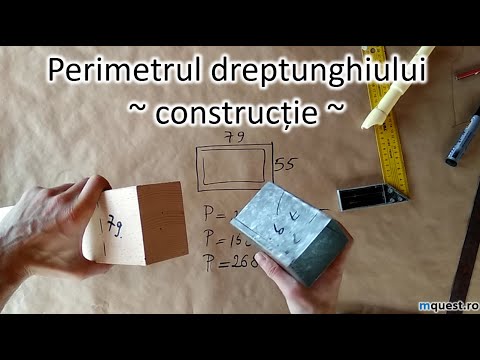 Perimetrul dreptunghiului, constructie, clasa a VII-a