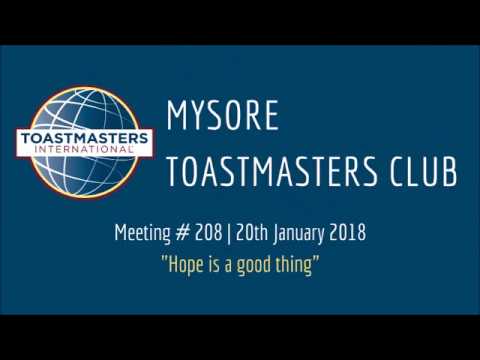 Manu  Toastmasters intro