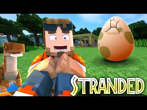BABY DINOS HATCHING? - Minecraft STRANDED - EP 6 ( Dinosaur Survival Roleplay )