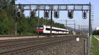 preview picture of video 'Trafic ferroviaire intense à Rupperswil (1)'