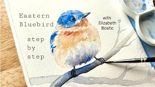 How to Paint a Bluebird in Watercolor
