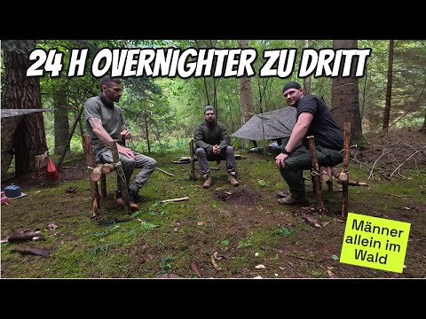 24h OVERNIGHTER zu dritt, es wird spannend                    #nature #campingmitherz #overnighter