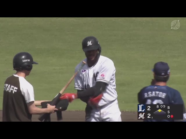 【ファーム】チャンスを活かした!! マリーンズ・アセベド 同点のタイムリーヒットを放つ!! 2025年5月7日 千葉ロッテマリーンズ 対 埼玉西武ライオンズ