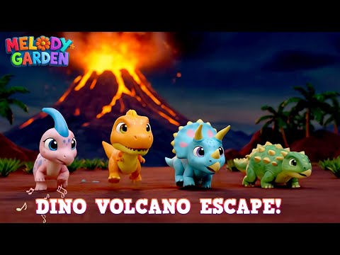 Dino Volcano Escape! - Nursery Rhymes & Kids Songs - Melody Garden