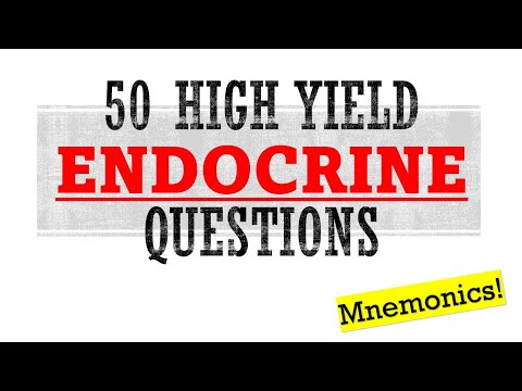 50 High Yield Endocrine Questions | Mnemonics And Proven Ways To Memorize For Your Exam!